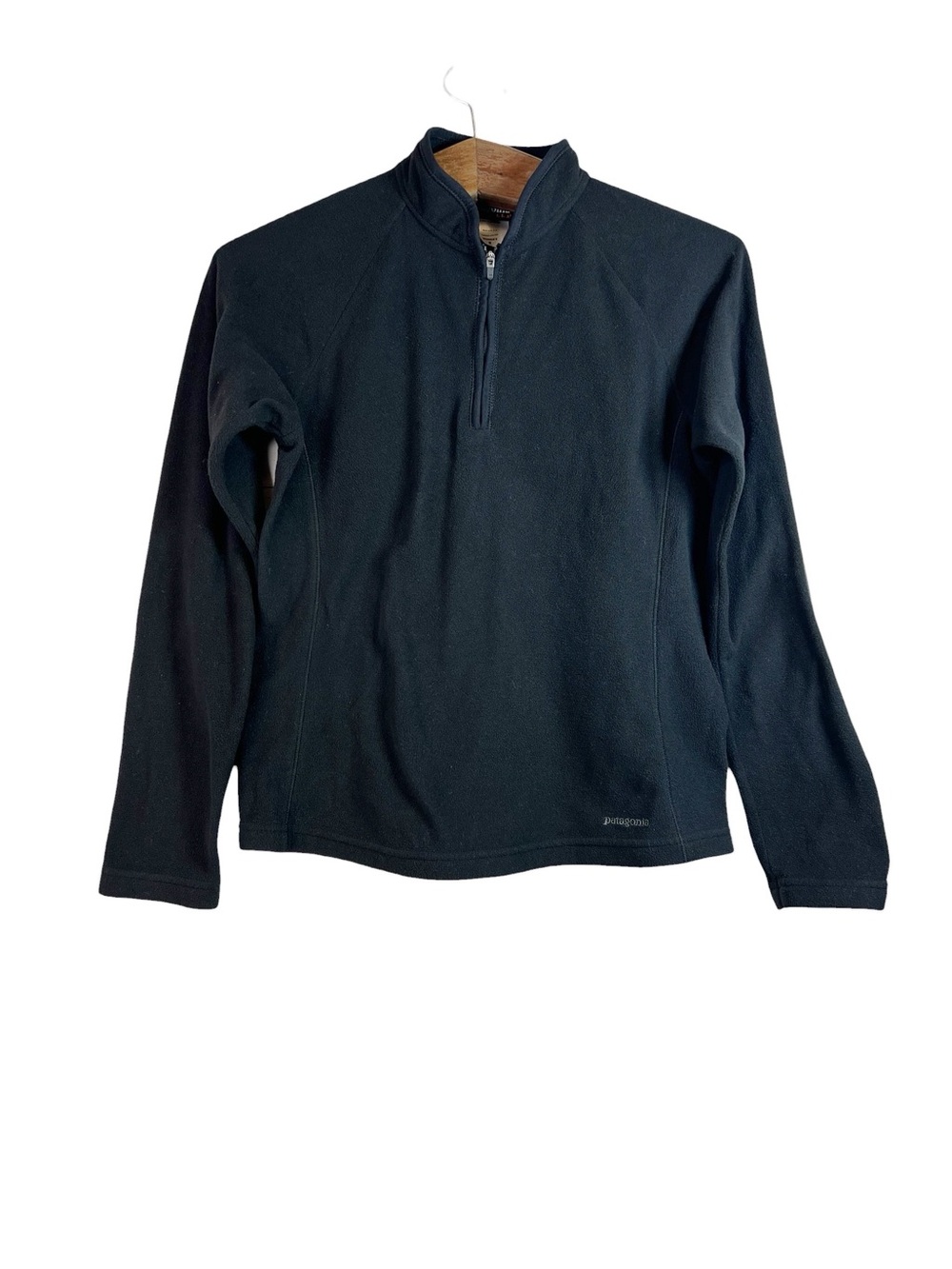 Vintage Patagonia Synchilla Women’s Black Fleece 1/4 Zip Pullover Jacket Size S